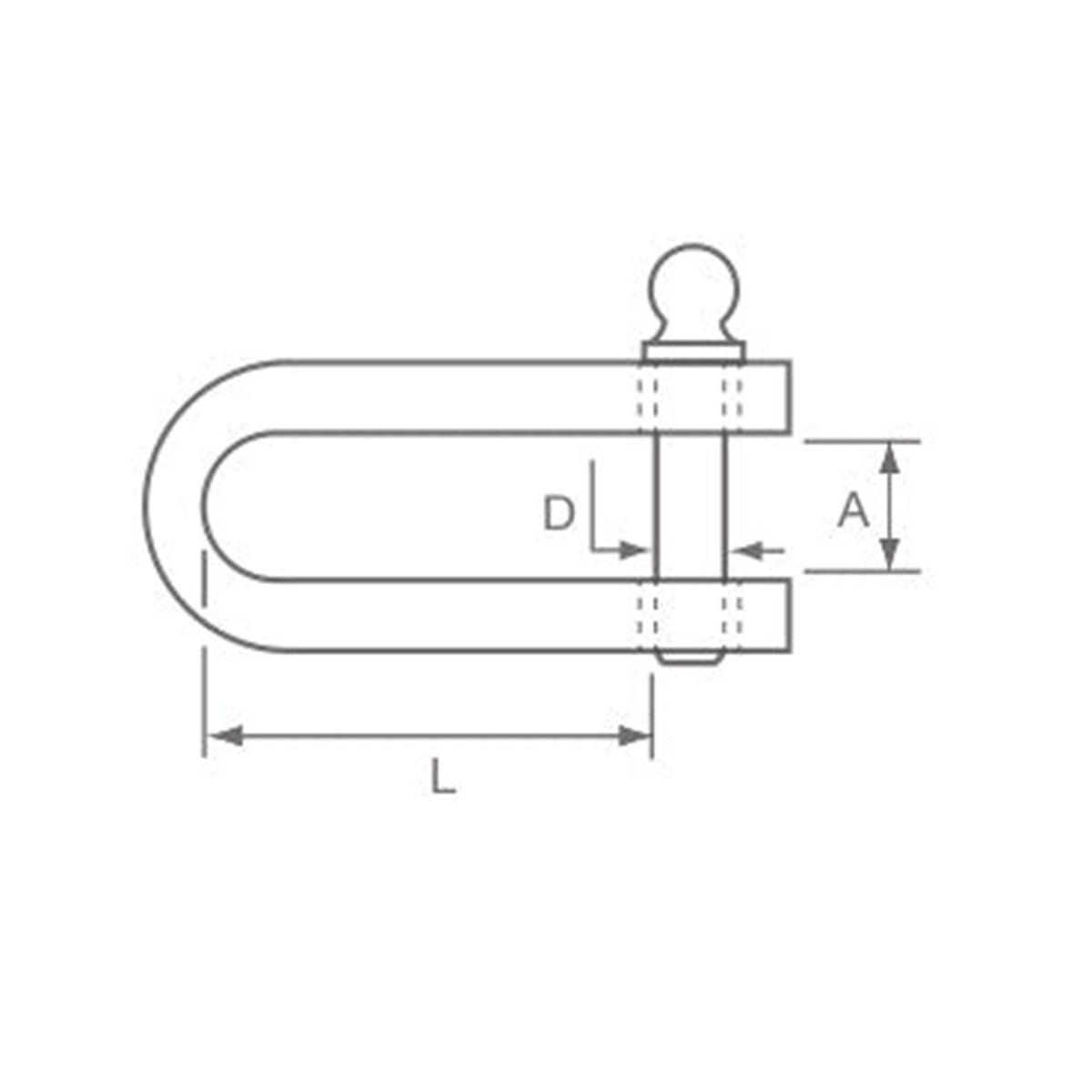 Allen Brothers Pressed Shackle with 5mm Clevis Pin