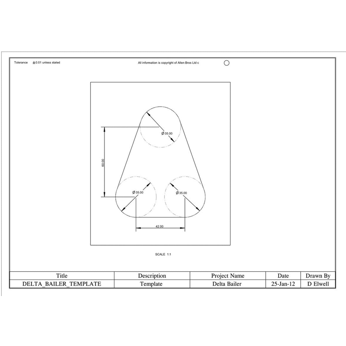 Allen Brothers Advanced Delta Self Bailer