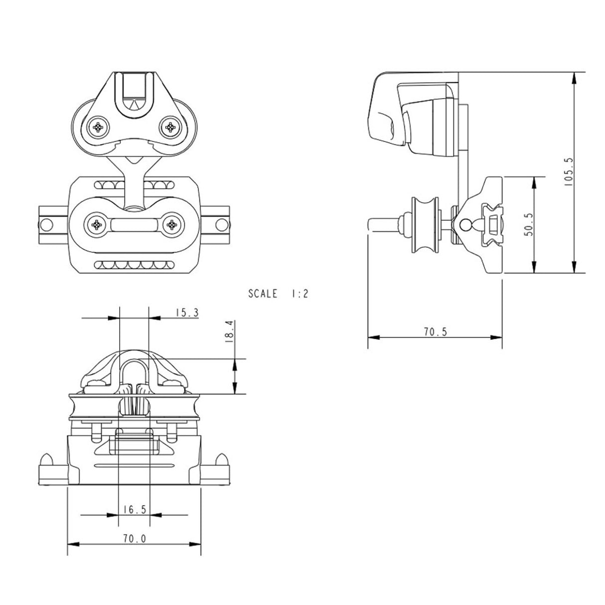 Allen Brothers Maxi Low Profile Car For Catamaran With A.676
