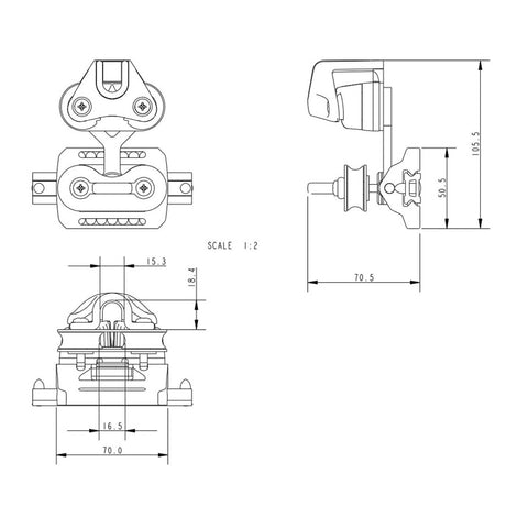 Allen Brothers Maxi Low Profile Car For Catamaran With A.676