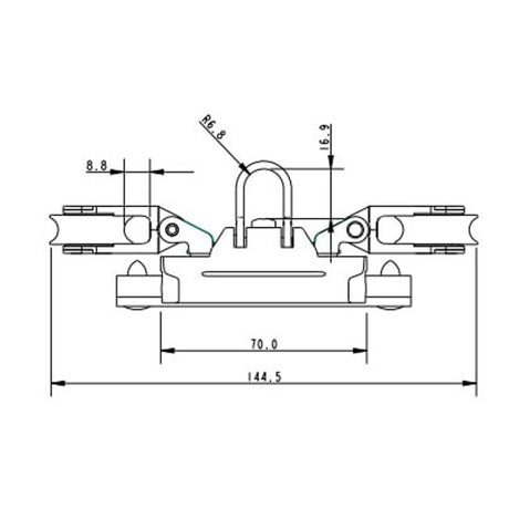 Allen Brothers Maxi Low Profile Car With 2 X 30MM Blocks