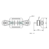 Allen Brothers Maxi Low Profile Car With 2 X 30MM Blocks