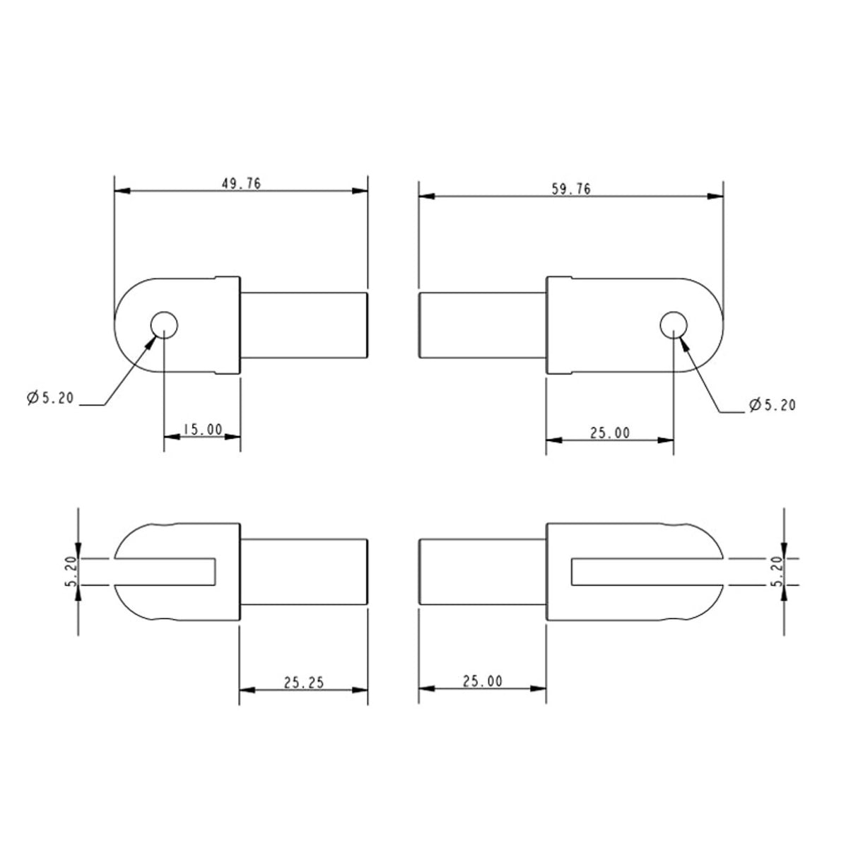 Allen Brothers Mast Strut End Fitting