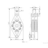 Allen Brothers 38MM Macro High Tension Block Double Becket