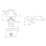 Allen Brothers Large Cleat Through Deck Lead
