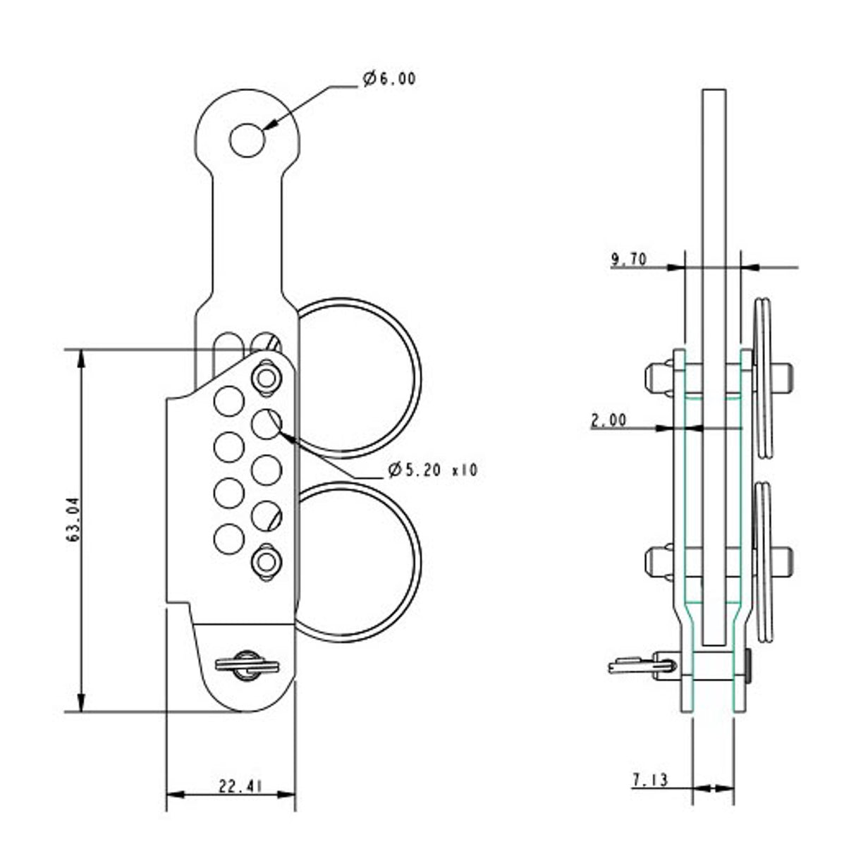 Allen Brothers High Load Vernier Adjuster, Hd, Small C/W De-Raker Kit (includes two adjusters)