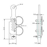 Allen Brothers High Load Vernier Adjuster, Hd, Small C/W De-Raker Kit (includes two adjusters)