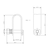 Allen Brothers 5MM Bayonet Halyard Shackle