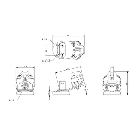 Allen Brothers Small Swivel Bull - B/B Cleat