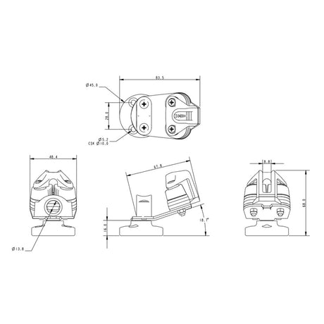 Allen Brothers Small B/B Swivel Bull -B/B Clt