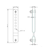 Allen Brothers 76MM Stay Adjuster