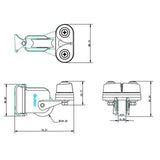 Allen Brothers 4-6MM Midi Flip Flop Blk?