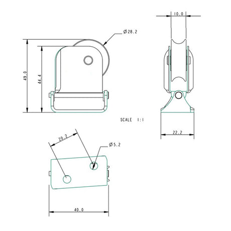 Allen Brothers 27MM Midi Block Flip Flop