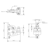 Allen Brothers 180 Degree Mast Swivel Cleat With Removable Sheave
