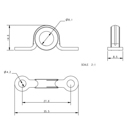 Allen Brothers 27MM Forged Eye Strap and Ferrule
