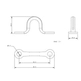 Allen Brothers 33MM Forged Eye Strap and Ferrule