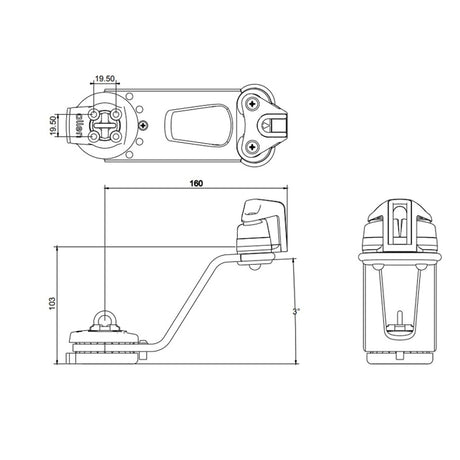 Allen Brothers Mainsheet Swivel Jammer Ball Bearing