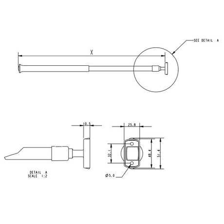Allen Brothers Carbon Fibre Tiller Extension 4'10"