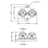 Allen Brothers Laser Control Line Cleats With Base