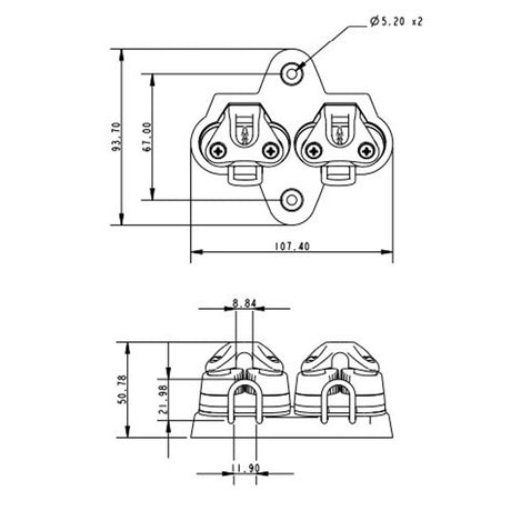 Allen Brothers Laser Control Line Cleats With Base