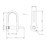 Allen Brothers 5mm x 24mm D Shackle