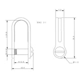 Allen Brothers 5mm x 25mm Slot D Shackle