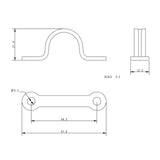 Allen Brothers 44MM Lacing Eye
