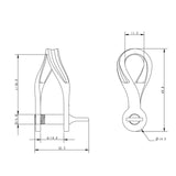 Allen Brothers 6MM Twist Shackle