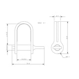 Allen Brothers 4mm x 20mm Strip Shackle