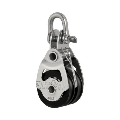 Antal 40mm Double Shackle Block w/ Cleat