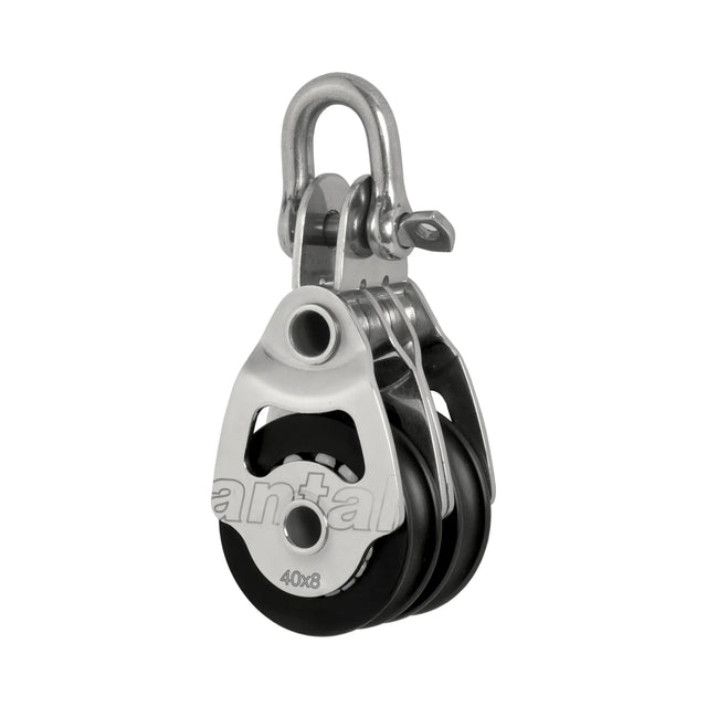 Antal 40mm Double Shackle Block w/ Cleat