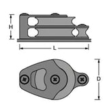 Antal 50mm OPF Double Foot Block