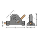 Antal ALU Hollow PIN Deck Block D 100 Double