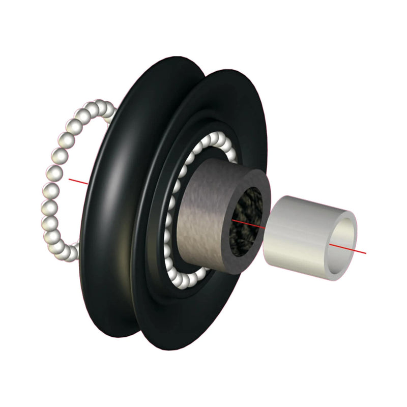 Antal Sheave D048-016 T18 Resin + Stainless Steel HUB (Fiddle OP)