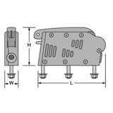 Antal QR Double V-Grip Standard Clutch, 12mm Line