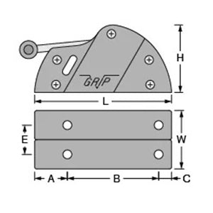 Antal V-Grip Plus Double Clutch, 12-14mm Line