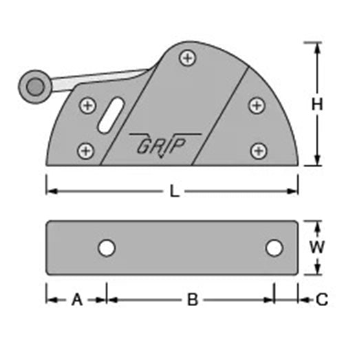 Antal V-Grip Plus Single Clutch, 14-16mm Line