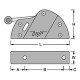 Antal V-Grip Plus Single Clutch, 14-16mm Line
