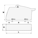 Antal Stopper V-Cam R814 Size 12/14 - Horizontal Left VE