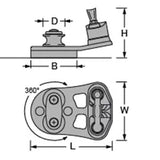 Antal Swiveling Cam-Cleat
