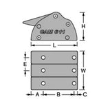 Antal Cam 611/V Clutch - Triple 6mm Silver