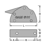 Antal Clutch Cam 611 Single Silver Handle