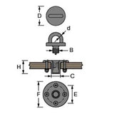Antal Screwed Eyebolt 10mm Diam.