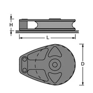 Antal 180mm Single Deck Block
