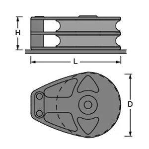 Antal 180mm Double Deck Block
