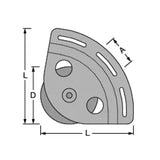 Antal 90mm Stainless Steel Clew Block
