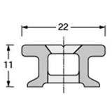 Antal HS22 Track for Slug Mounting AL Black L3000 + FIX 60mm