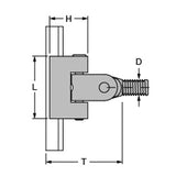 Antal Slider with Joint HS22 L040 + CF Guide + Threaded
