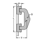 Antal 24x16 Mast Track, HS24.50 Double Headboard Slider