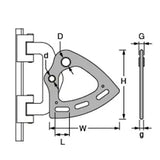 Antal 24x16 Mast Track, HS24.70 Headboard 60°